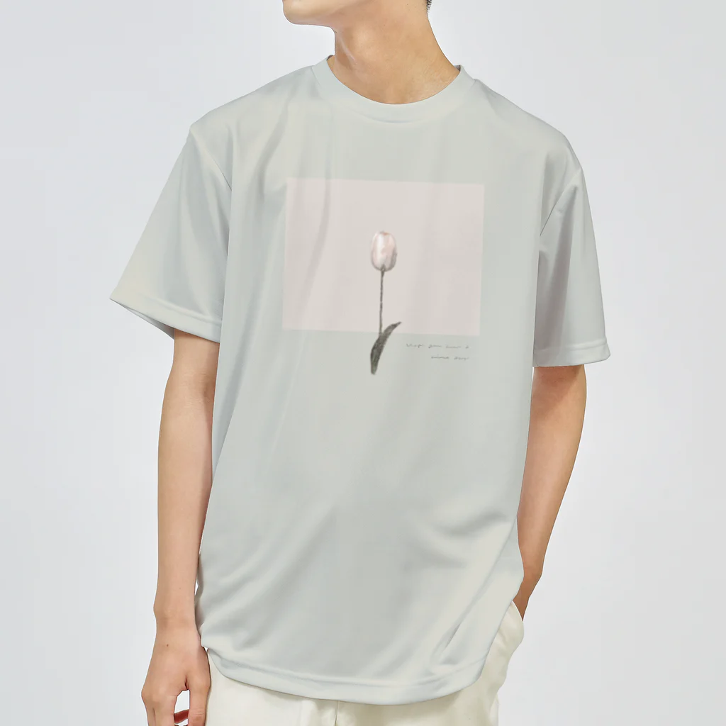 rilybiiのantique peach milk tea × logo message Dry T-Shirt
