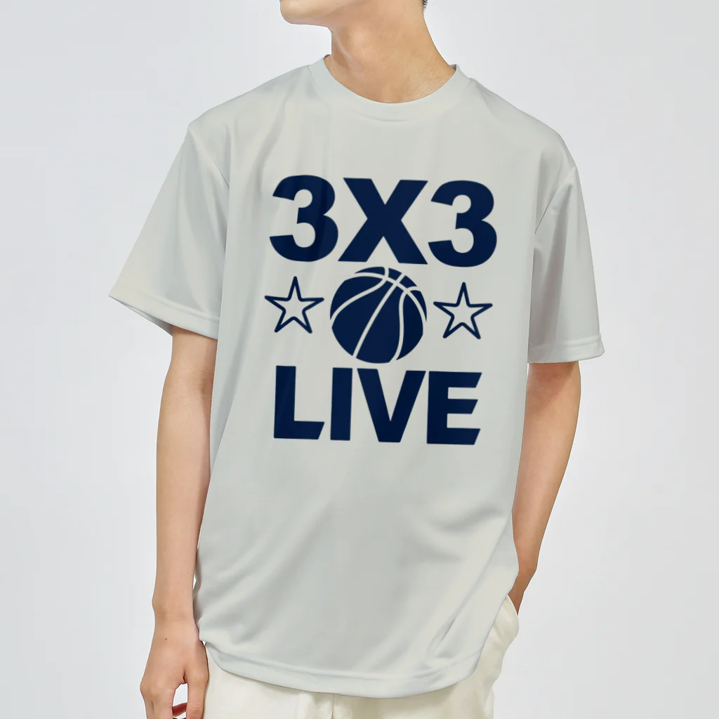 sports_tower スポーツタワーの3x3・スリーエックススリー・3人制バスケ・Tシャツ・アイテム・グッズ・ストリートバスケ・バスケットボール・スピーディーなバスケ・1試合10分間の21点ノックアウト・スポーツ・有望 ドライTシャツ