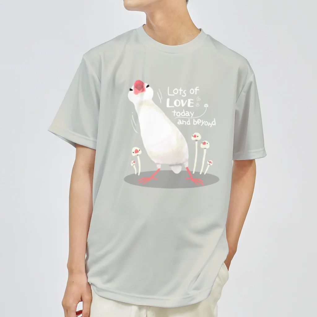 PLUME FACTORY☆  by”SakuraTangpoppo”の愛に満ちた文鳥さん ドライTシャツ