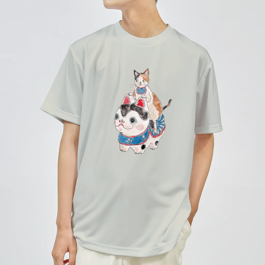 トコロコムギの爆走！犬張子にゃんこ Dry T-Shirt