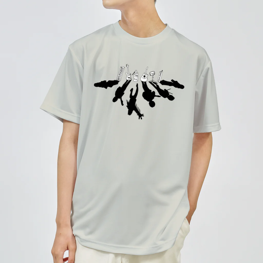 hi-touch_utsunomiyaのハイタッチ　/　(楽器White) Shadow member Dry T-Shirt