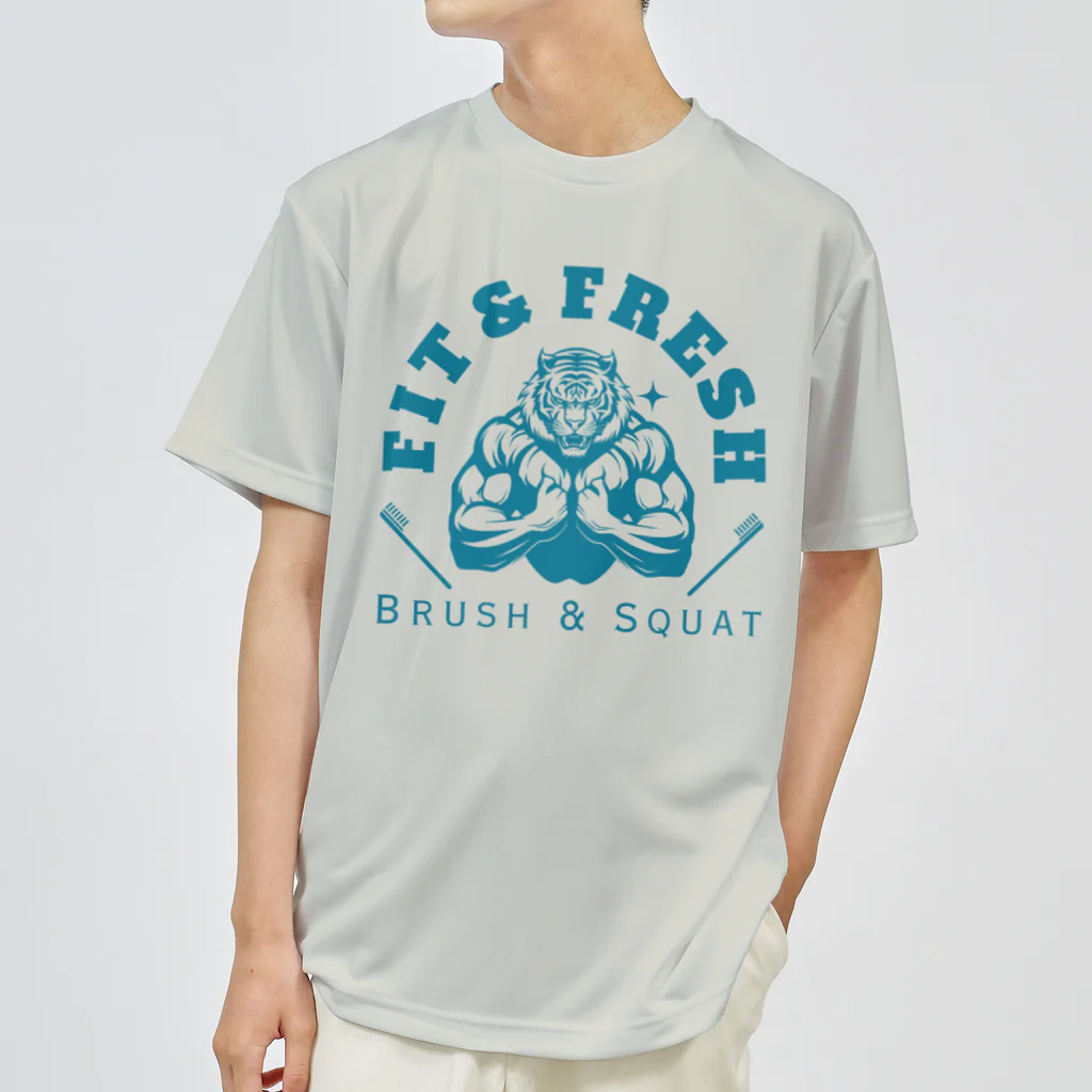 chataro123のFit & Fresh: Brush & Squat ドライTシャツ