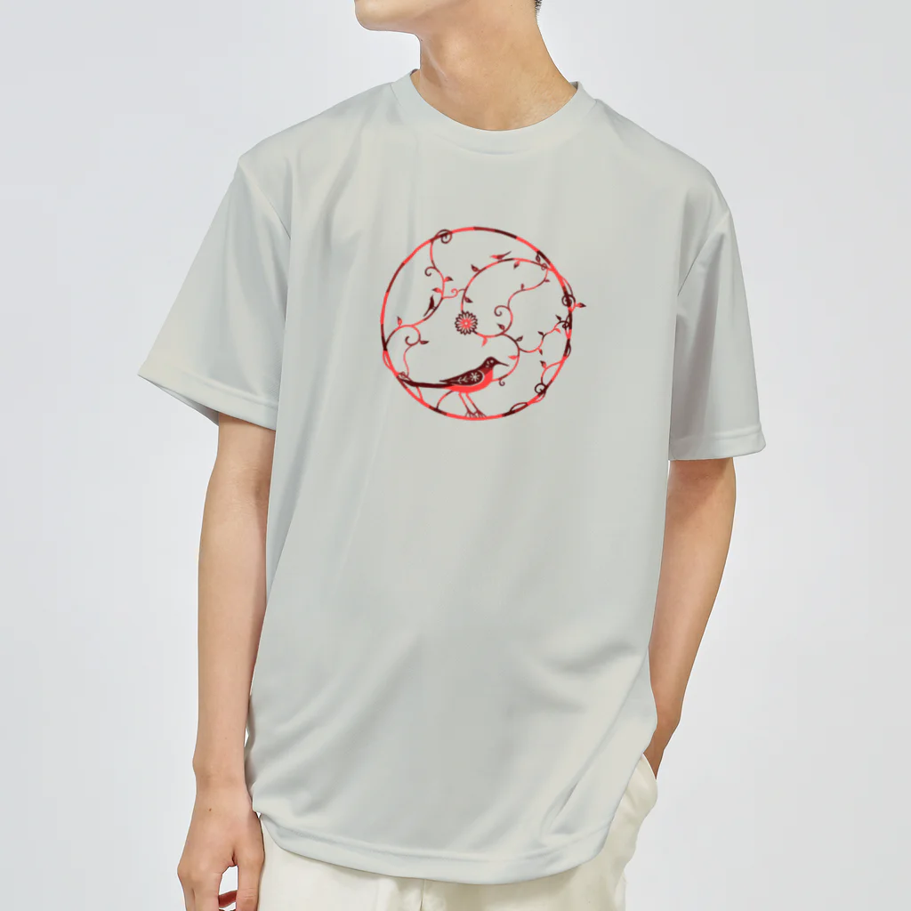 ツバメ堂の赤い鳥 Dry T-Shirt