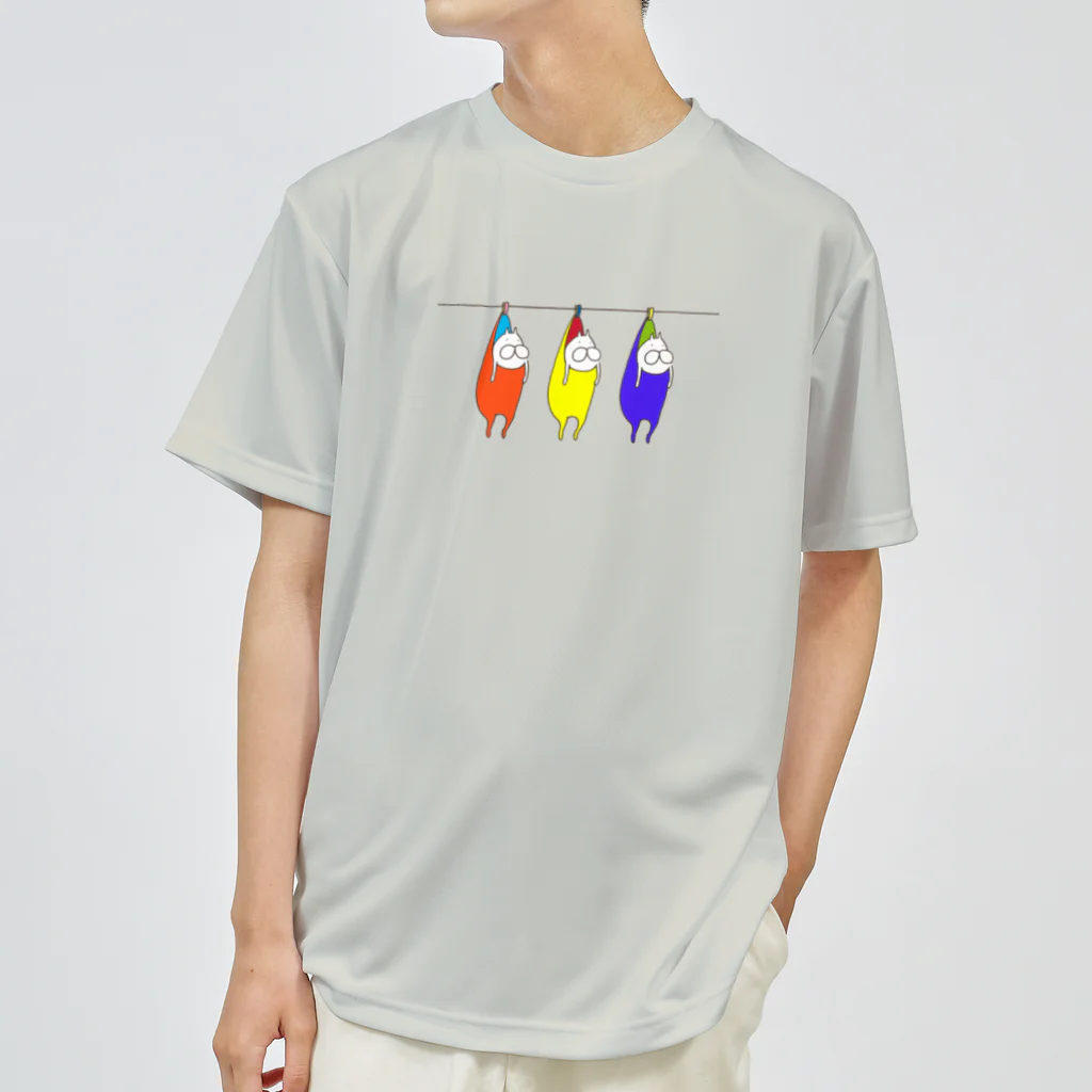 くらきち ONLINE SHOPのねこタイツの洗濯 サイケデリック Dry T-Shirt