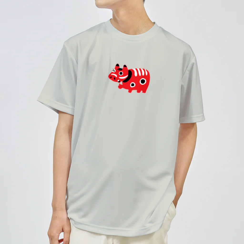 SU-KUの疫病退散！赤べこ ドライTシャツ