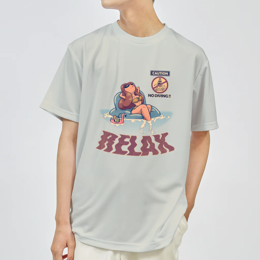 nidan-illustrationの"RELAX" ドライTシャツ