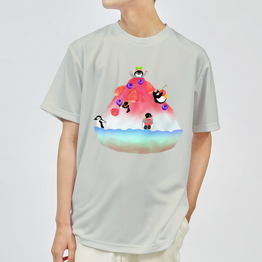 Lily bird（リリーバード）のかき氷とペンギンたち① ドライTシャツ