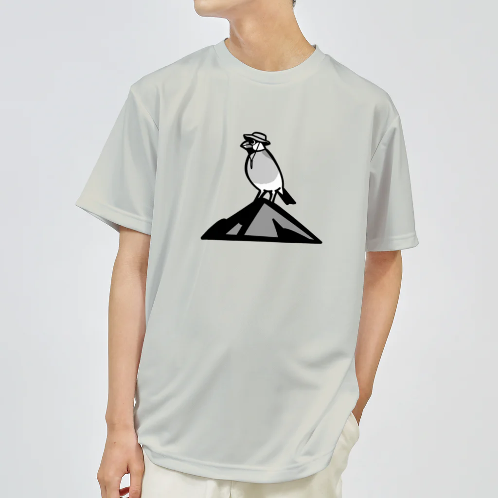 たかはらの登山する文鳥 Dry T-Shirt