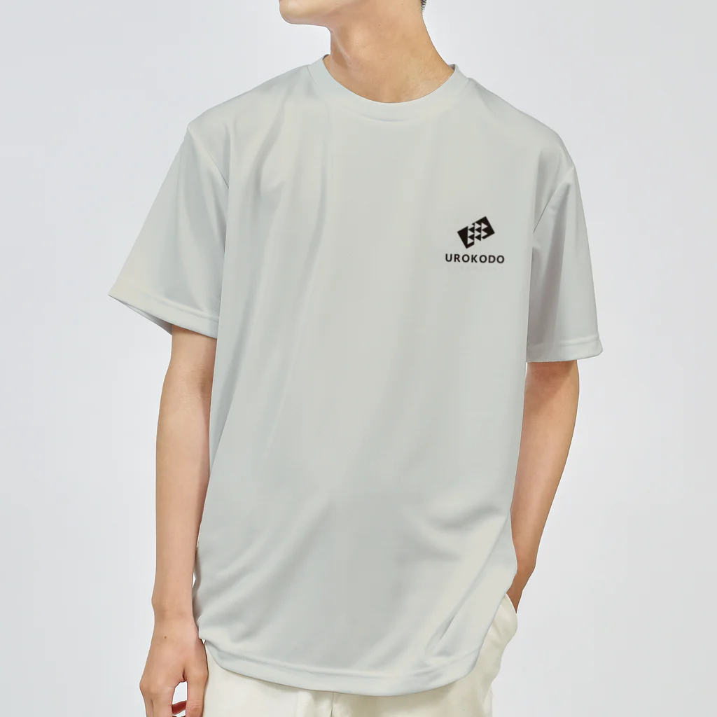 UROKODO Official Web Shopの黒ロゴ-半袖ドライTシャツ Dry T-Shirt