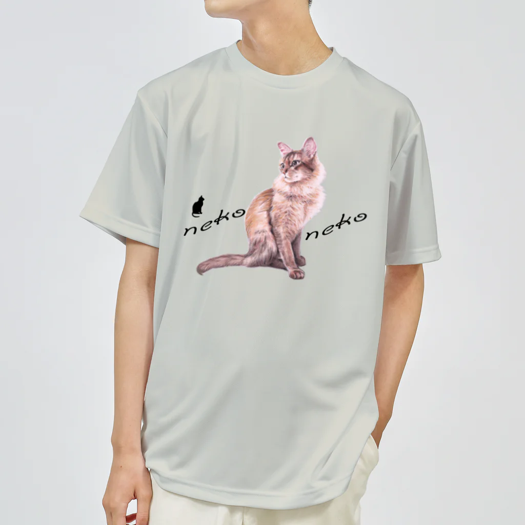 Ａｔｅｌｉｅｒ　Ｈｅｕｒｅｕｘのパステル💗ねこねこ　ライムくん Dry T-Shirt