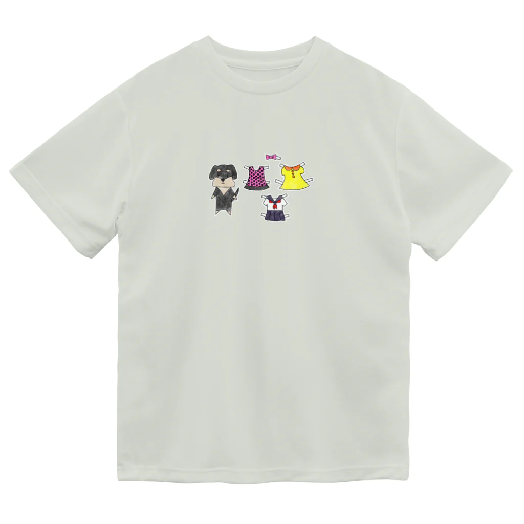 こまとごまの孫の着せ替えチワックス（犬）透過バージョン ドライTシャツ