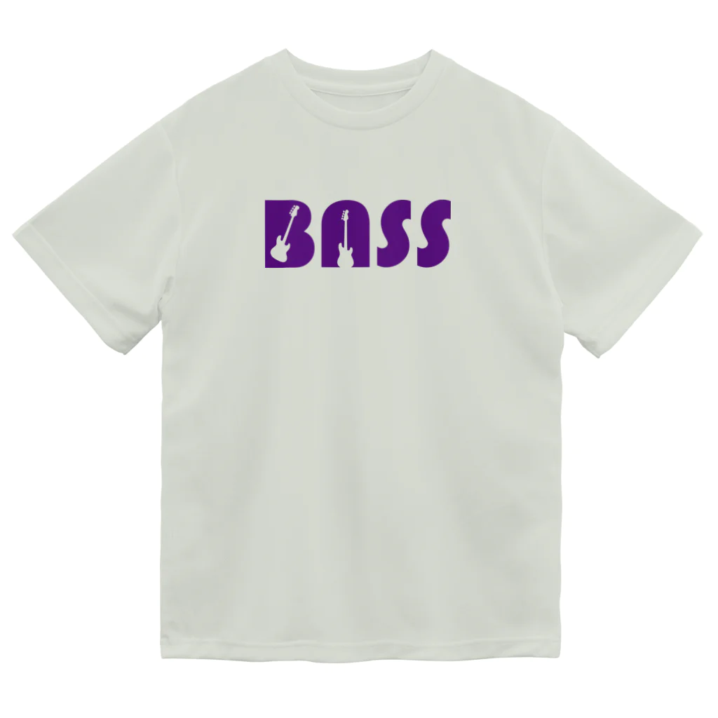 ベース会ONLINE SHOPのBASS&BASS（紫）  ドライTシャツ