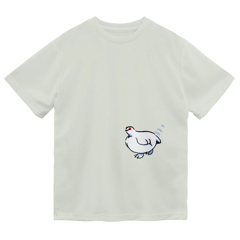 segasworksのこっちに来るライチョウさん ドライTシャツ