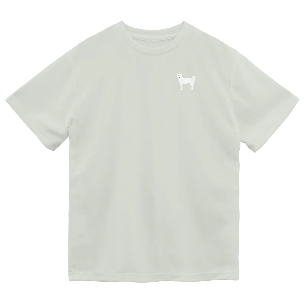 ゆいたっく／犬イラストの紀州(ワンポイント) Dry T-Shirt