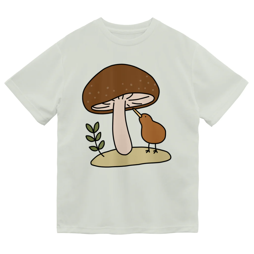 はばたきのキウイとキノコ Dry T-Shirt