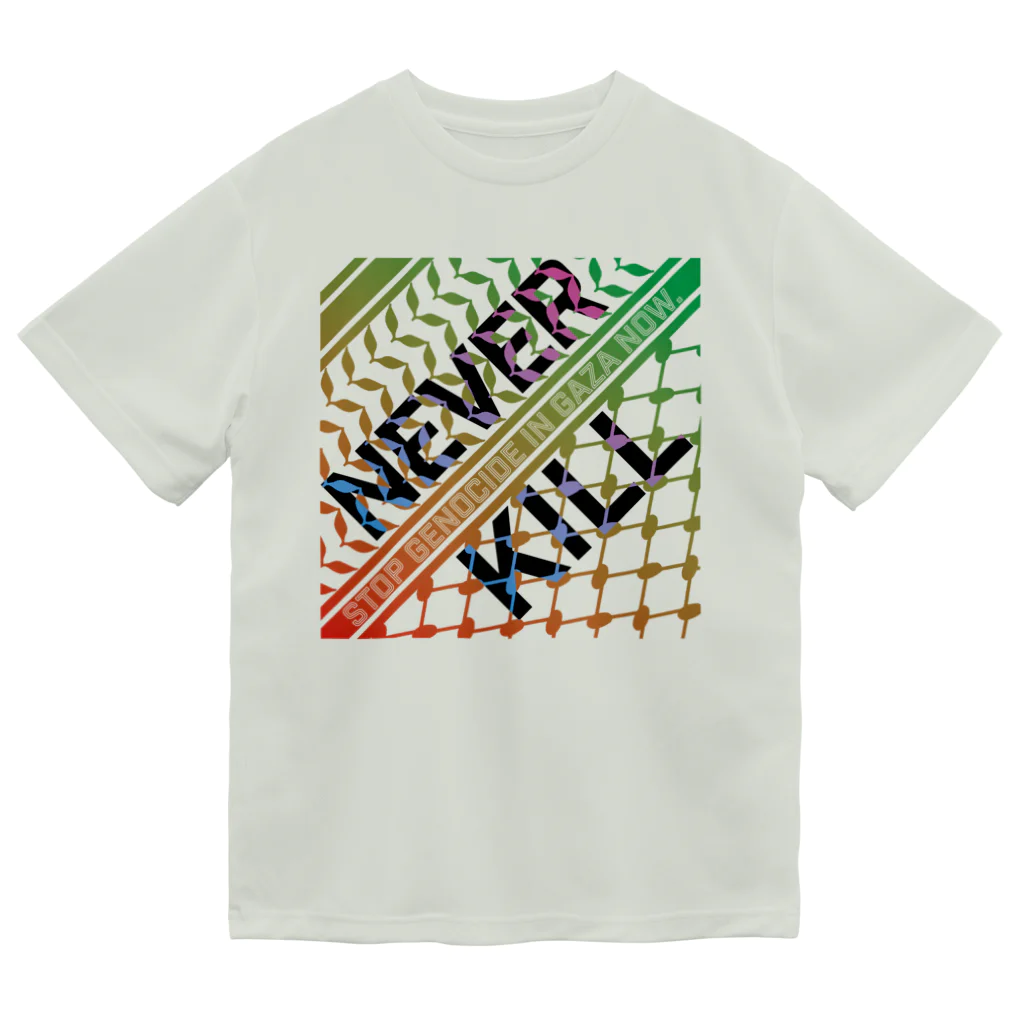 otemochanの【パレスチナ連帯】never kill ドライTシャツ