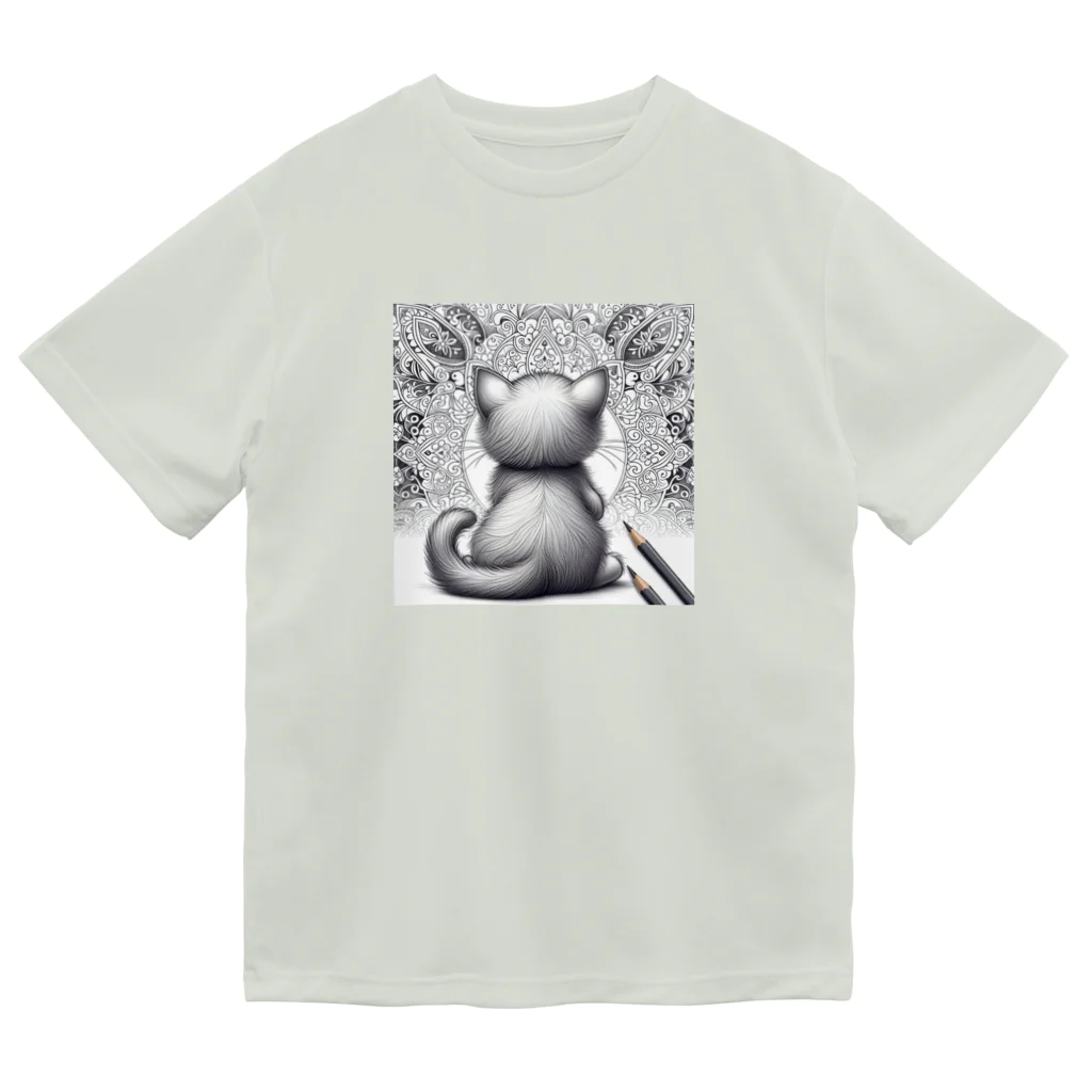 にくきゅう299のBack-raised Dream Cat ドライTシャツ