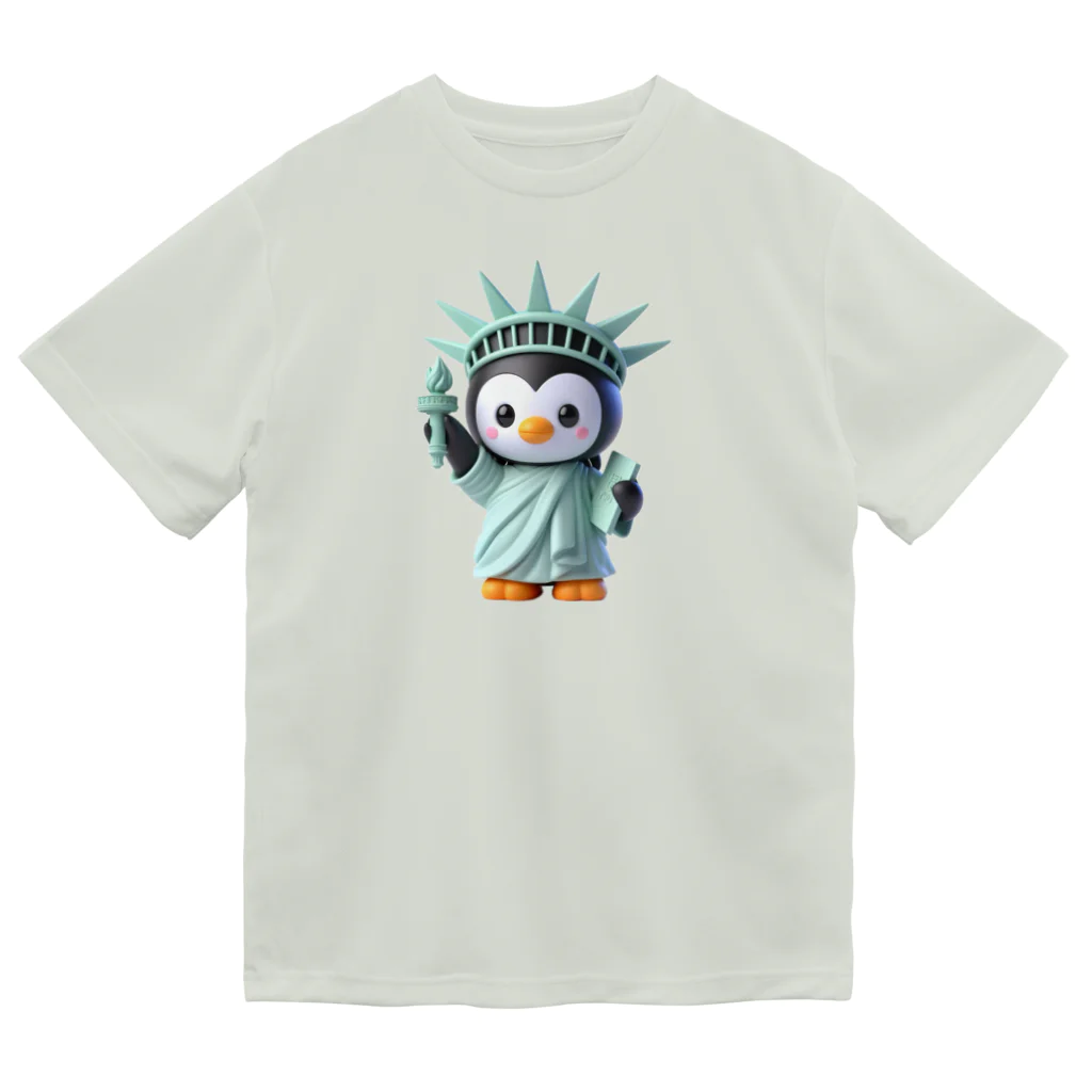 JUPITERの自由のペンギン像 ドライTシャツ