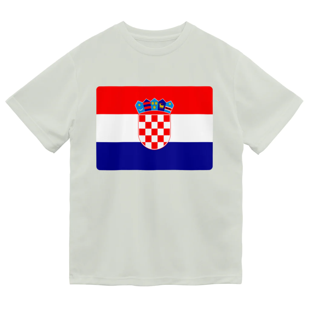 お絵かき屋さんのクロアチアの国旗 Dry T-Shirt