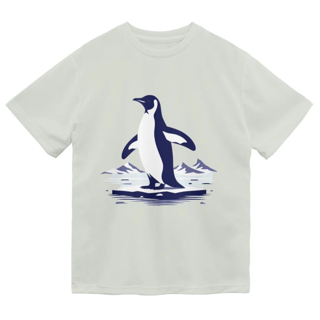 Green__teaのペンギンと氷山 ドライTシャツ