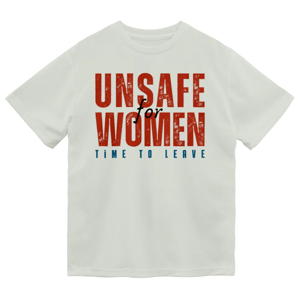 chataro123のUnsafe for Women: Time to Leave ドライTシャツ