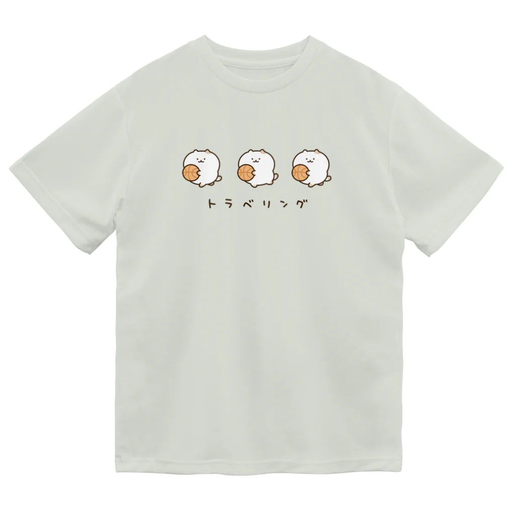 かやぬゆみのトラベリングねこ（ドライ淡T） ドライTシャツ