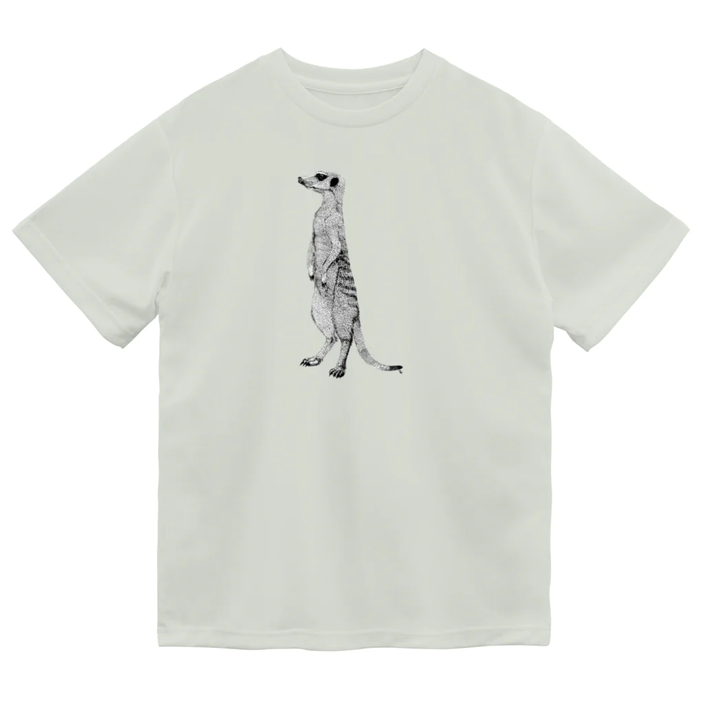 segasworksのミーアキャット（ペン画） ドライTシャツ