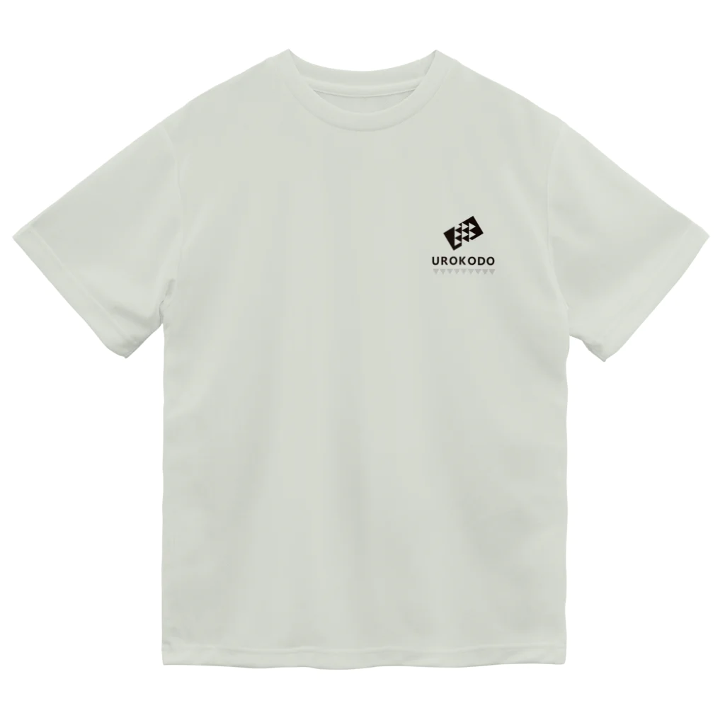 UROKODO Official Web Shopの黒ロゴ-半袖ドライTシャツ Dry T-Shirt