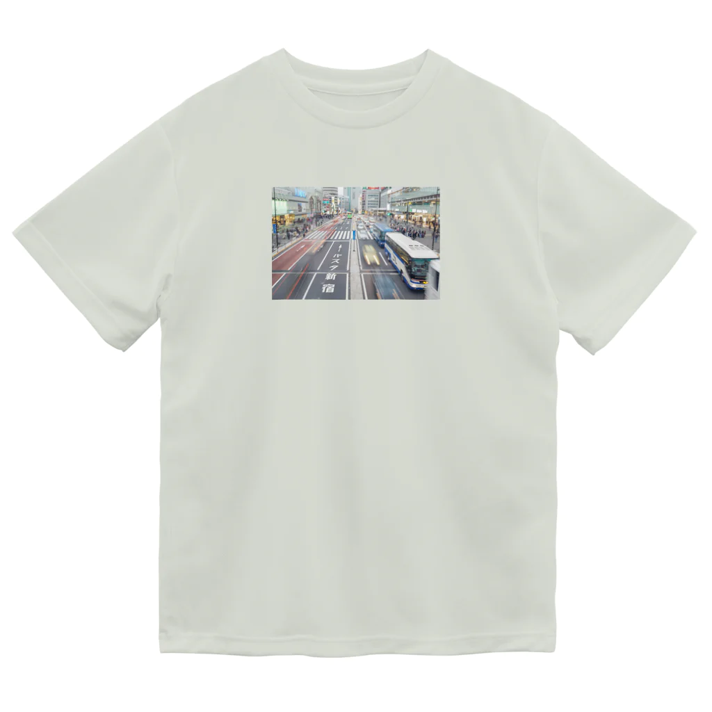 芋ようかんの道路の写真シリーズ　４ ドライTシャツ