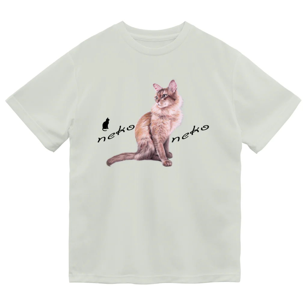 Ａｔｅｌｉｅｒ　Ｈｅｕｒｅｕｘのパステル💗ねこねこ　ライムくん Dry T-Shirt