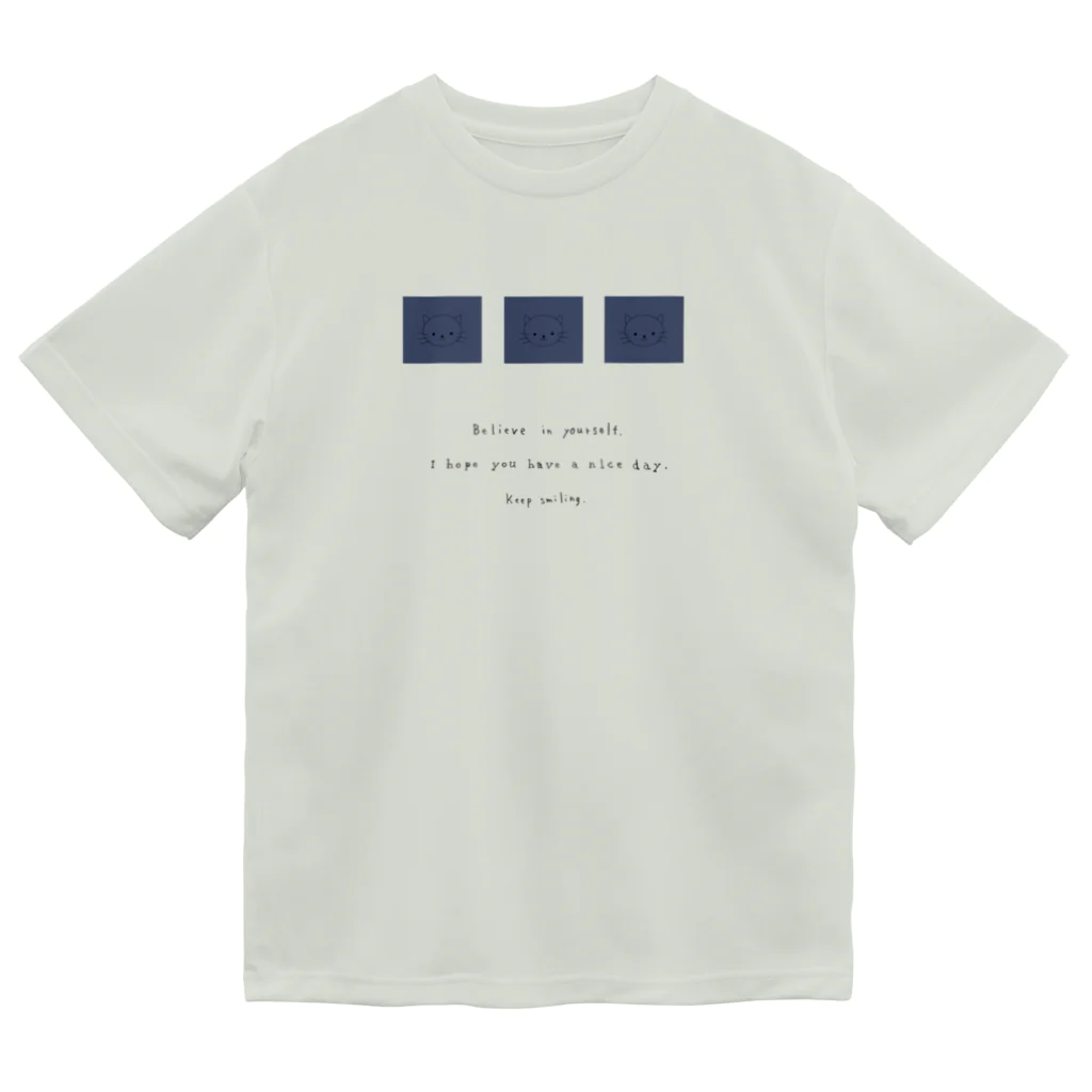 rilybiiのblue three neko Dry T-Shirt