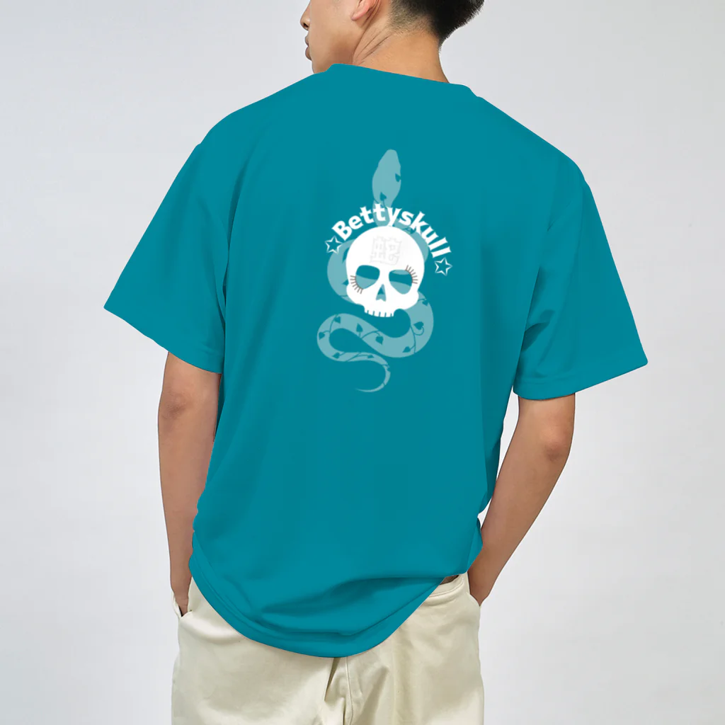 yuki-tsubakiのBetty skull 蛇 Dry T-Shirt