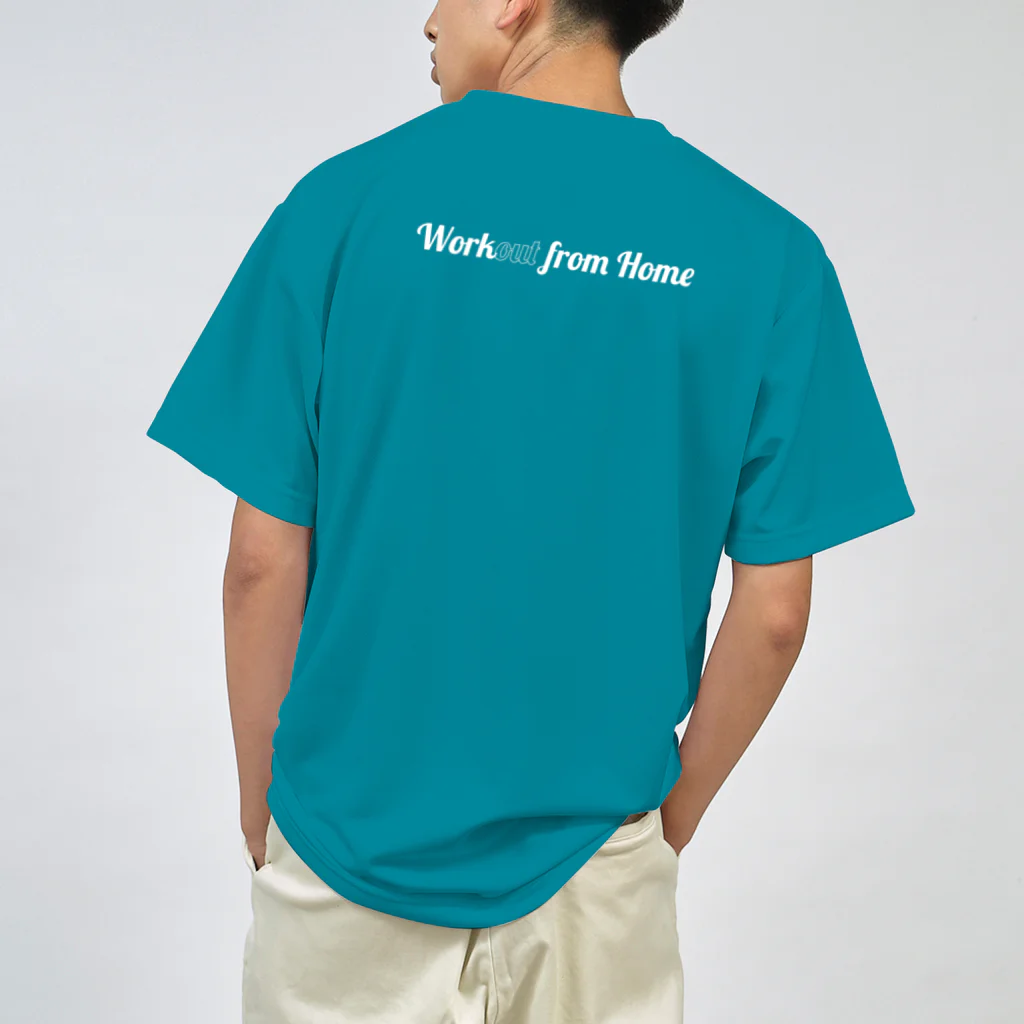 イノたまごラボのWork"out" from Home(白) Dry T-Shirt