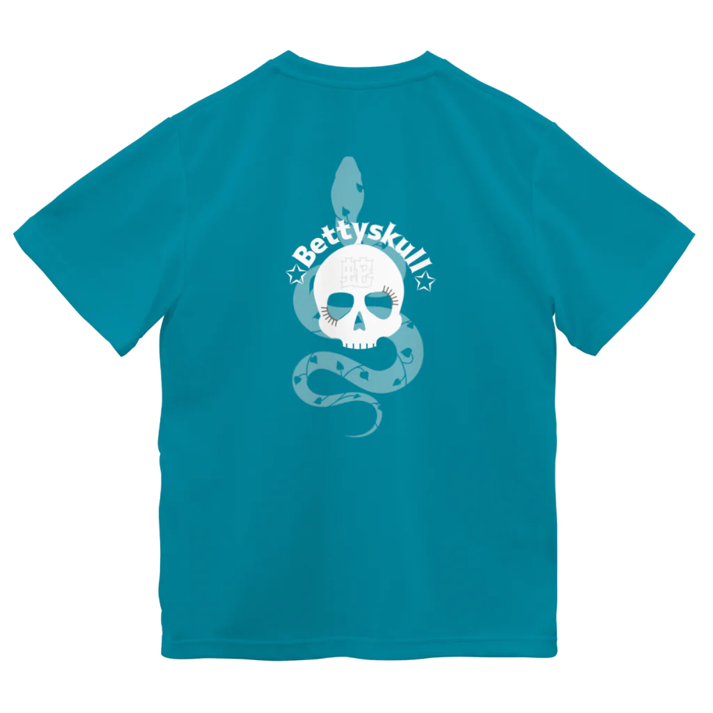 yuki-tsubakiのBetty skull 蛇 Dry T-Shirt