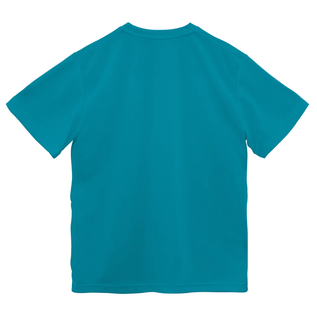 キッチュのマラソンパンダ【YOU CAN DO IT!】ブルー Dry T-Shirt