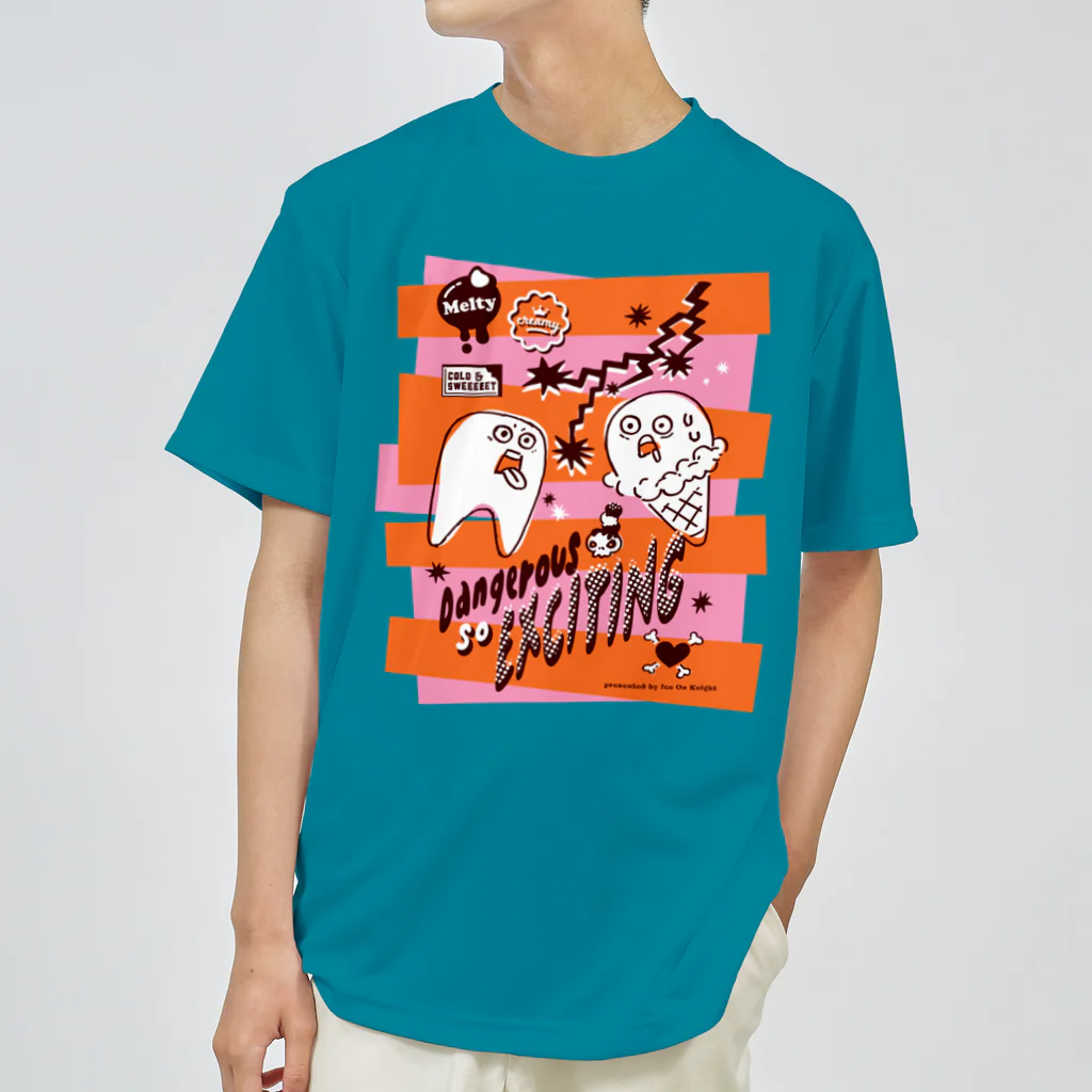 nanaqsaのあいすだいすき!(オレンジ) ドライTシャツ