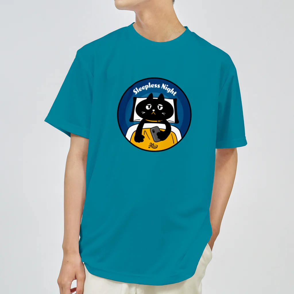 kocoon（コクーン）の眠れない猫 ドライTシャツ