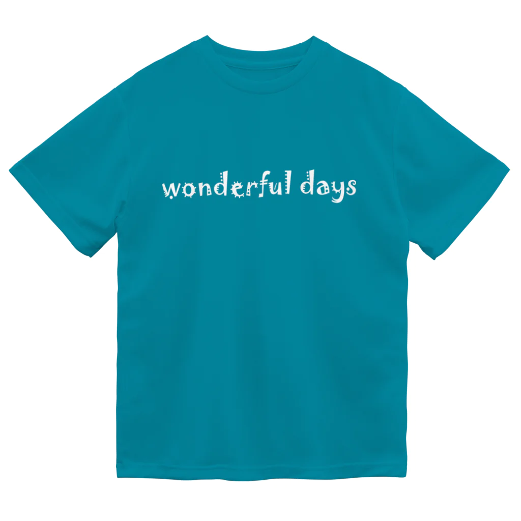 Wanderful days(ワンダフルデイズ)のWonderful days 　ホワイト Dry T-Shirt