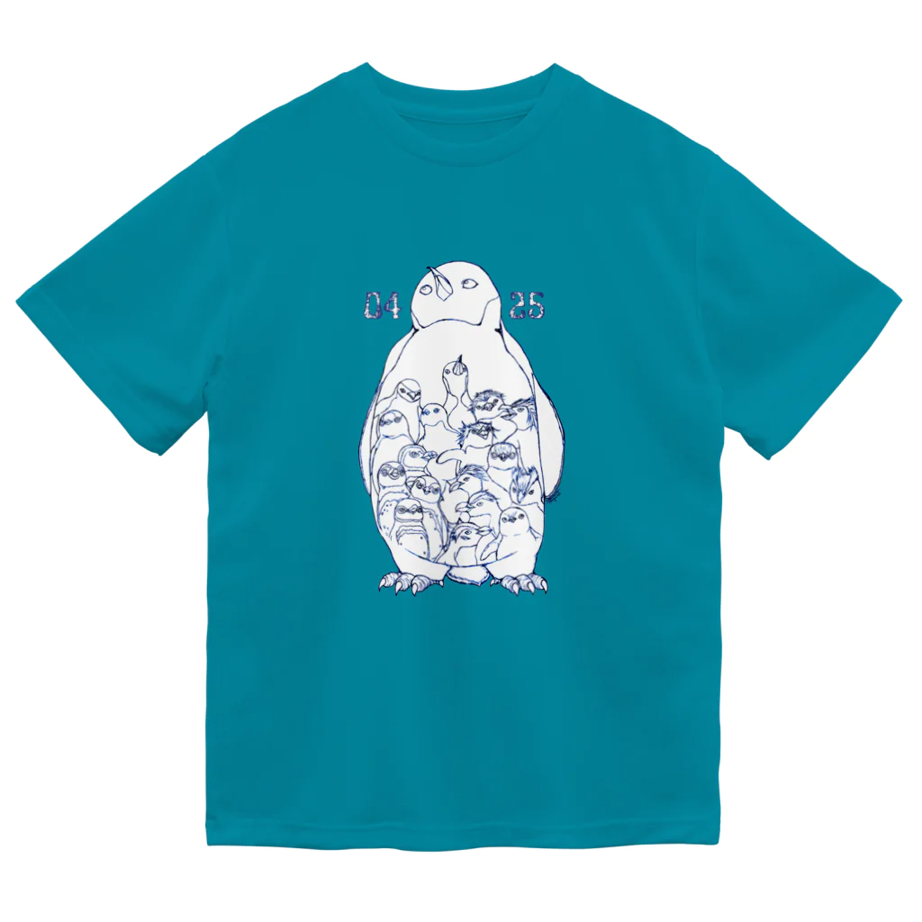 ヤママユ(ヤママユ・ペンギイナ)の0425-18 Penguins of the World- ドライTシャツ