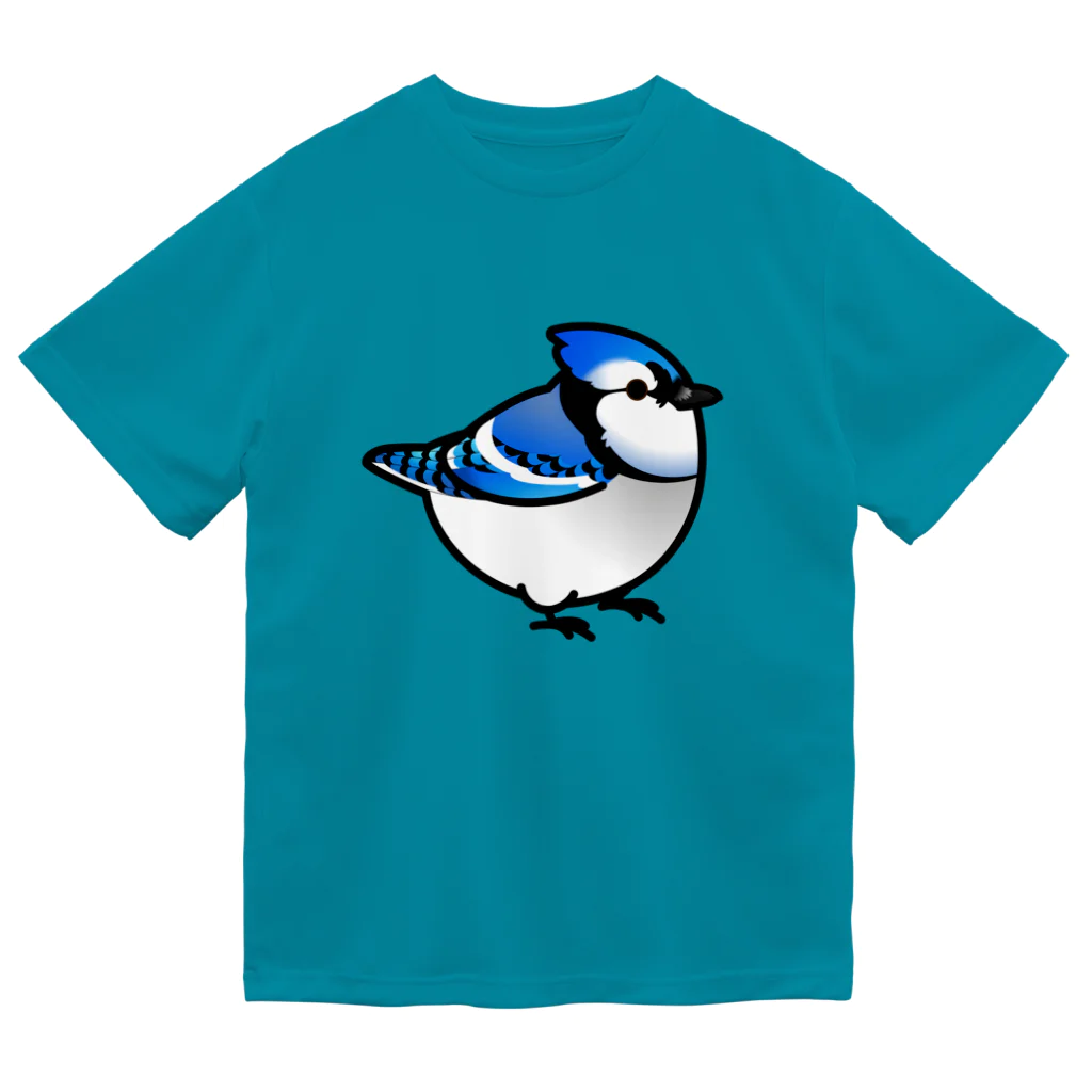 Cody the LovebirdのChubby Bird アオカケス　ブルージェイ Dry T-Shirt