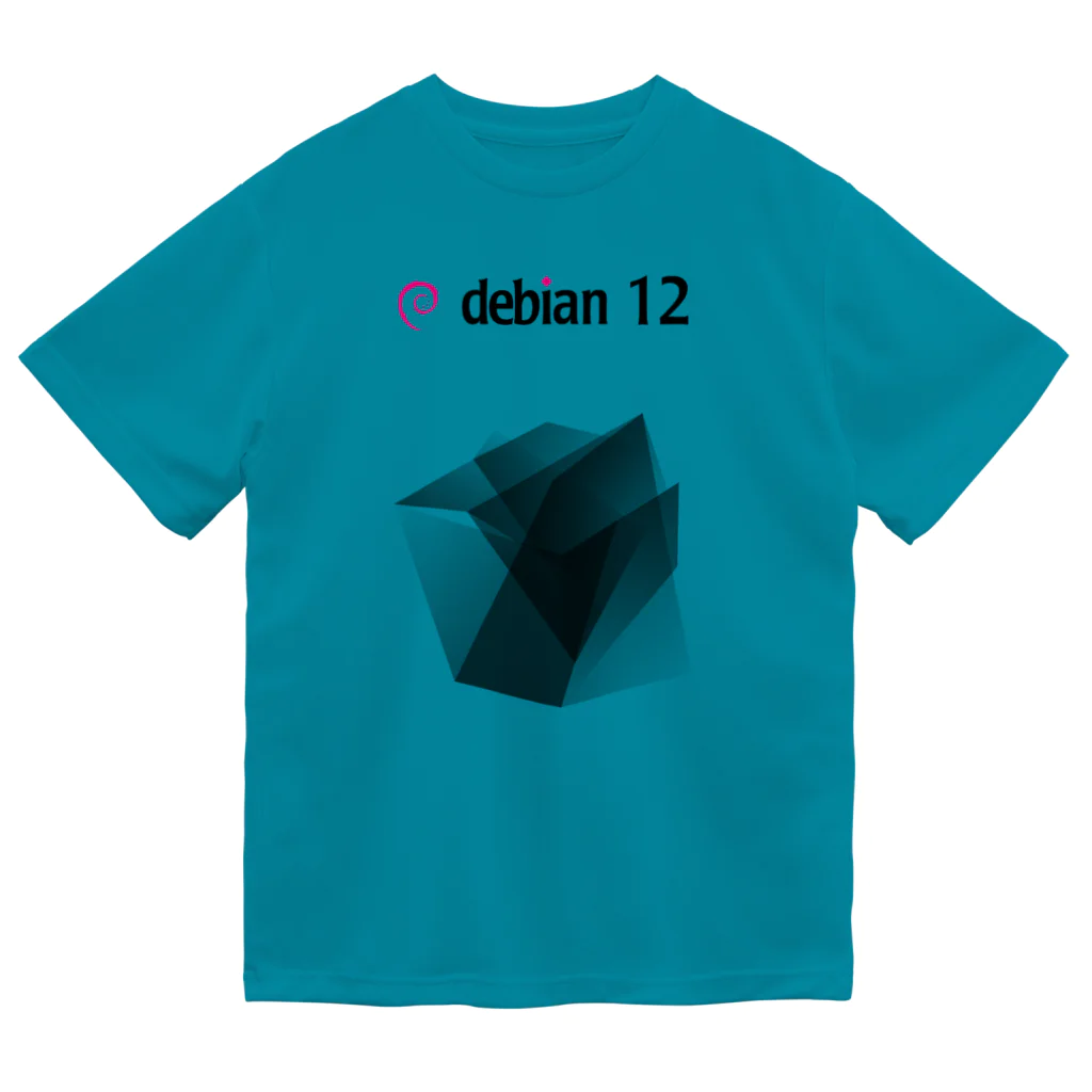 吉田＠板橋のDebian12 Bookworm Theme Tシャツ  ドライTシャツ