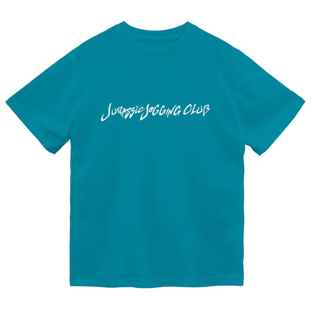 dagaraptorのJurrasic Jogging Club  Calligraphy logo T ドライTシャツ