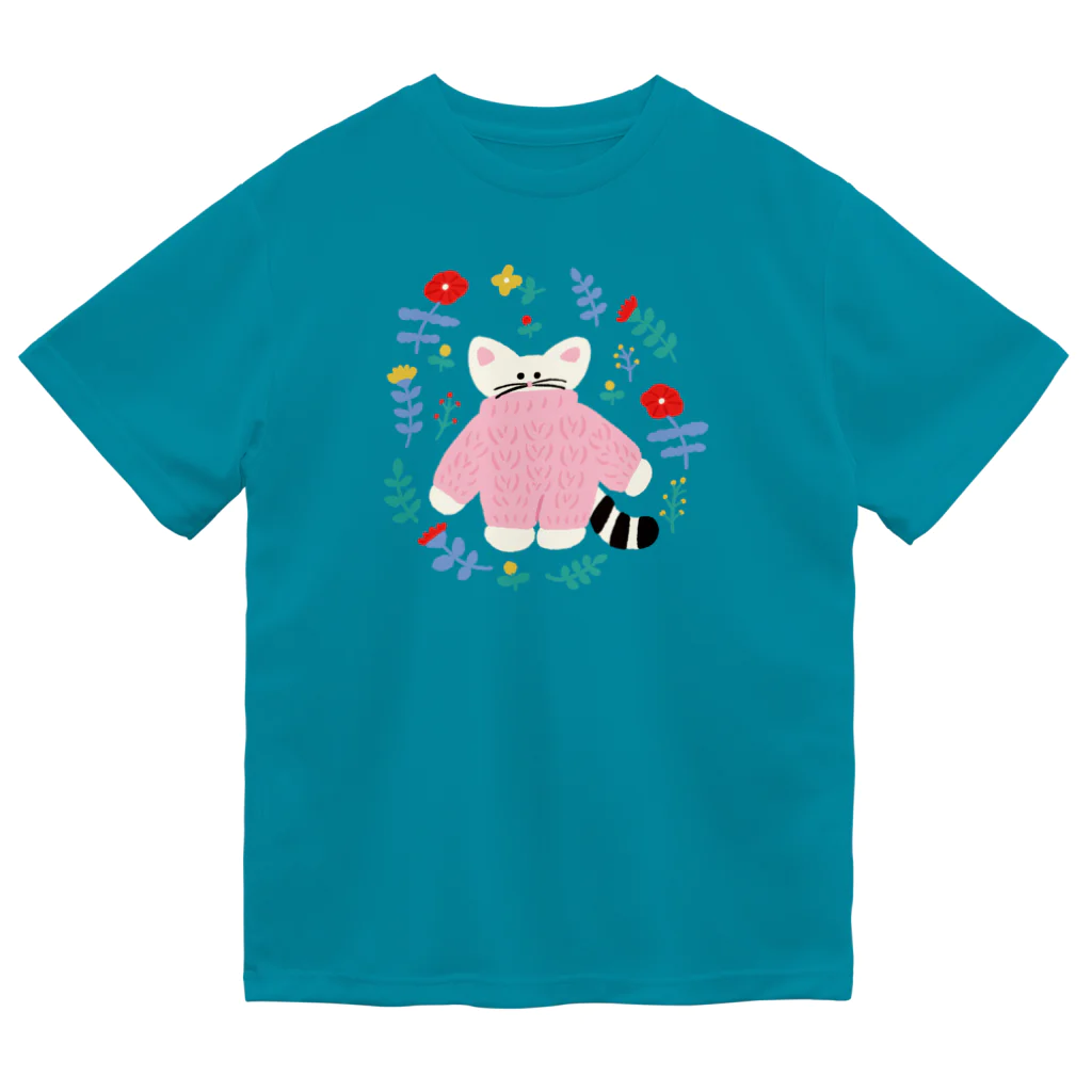 かわべしおん | イラストレーターのflower cat ドライTシャツ