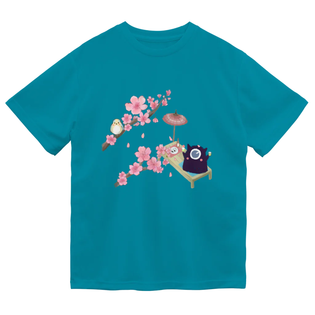 Kuri 🇹🇼の【会員限定販売】お花見するパッチ妖怪 ドライTシャツ