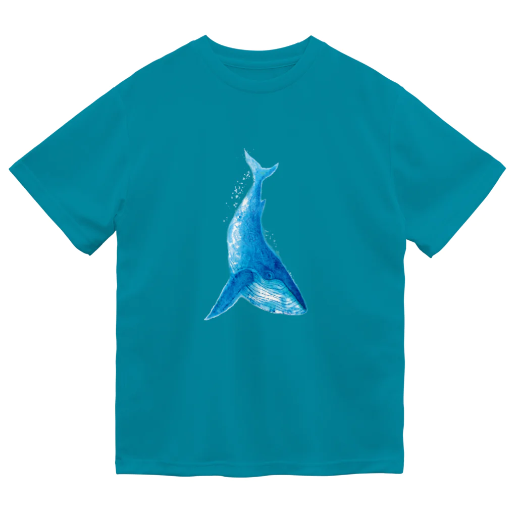 shokomumuのYAKUSHIMA ∞ ザトウクジラ ドライTシャツ