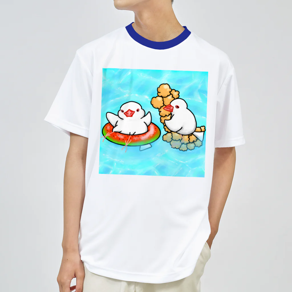 Lily bird（リリーバード）のぷかぷか水遊び文鳥ず ドライTシャツ