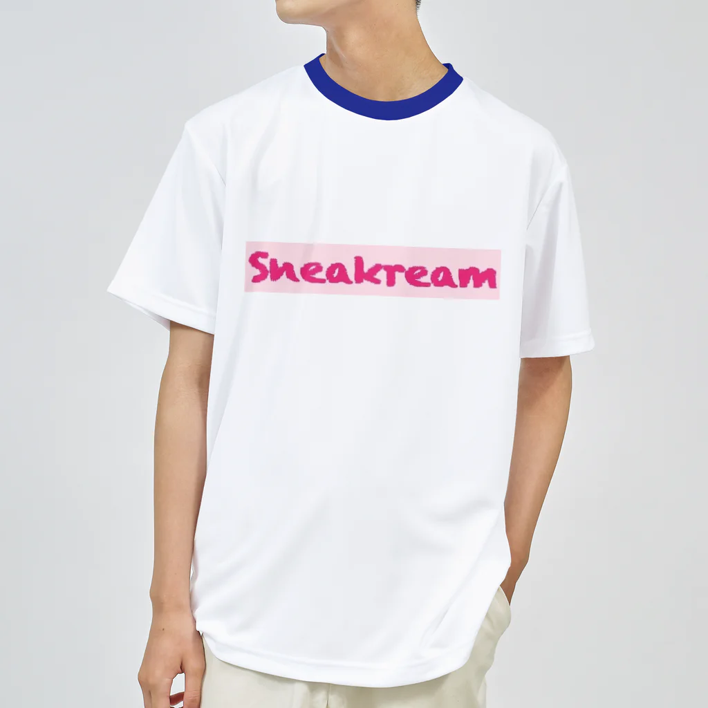 Sneakreamのストロベリーアイスクリームスニーカー ドライTシャツ