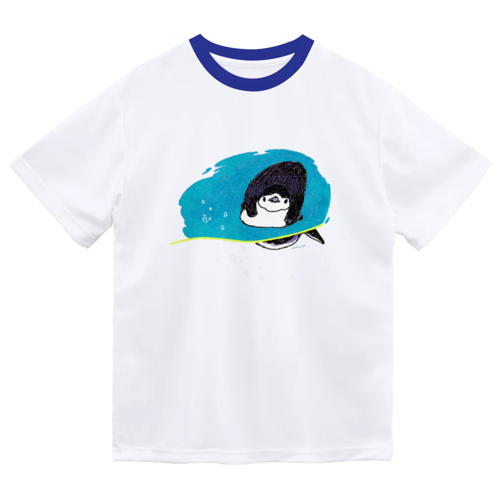 rakkosoda / コマイのペンギンの水槽 ドライTシャツ