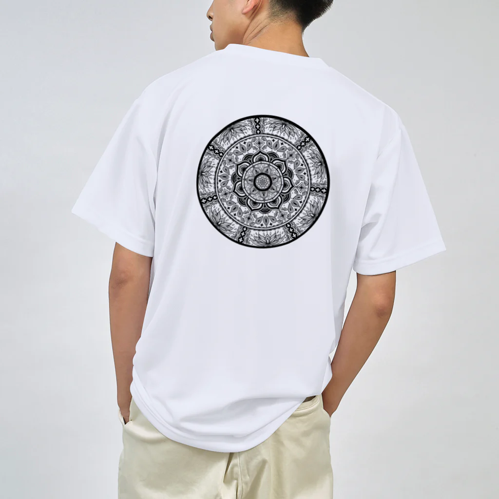 旻天堂(旧 ゆうれい星)のLotus（黒） ドライTシャツ