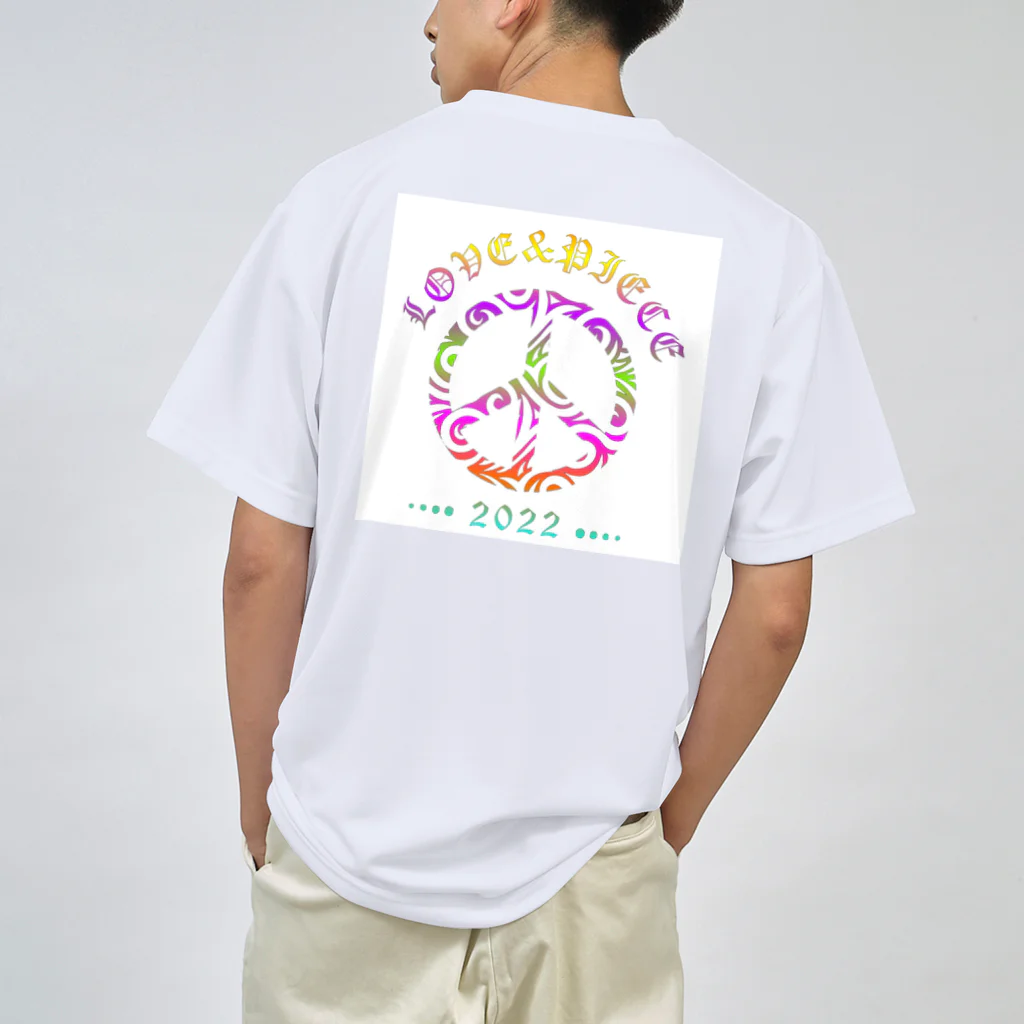 薈.collectionのLove＆peaceシリーズRainbowcolorバージョン Dry T-Shirt